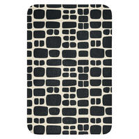 WC PŘEDLOŽKA Moderní - organické - černé 40x60 cm - antracitová, textil/plast (40/1cm) - OnlyWow