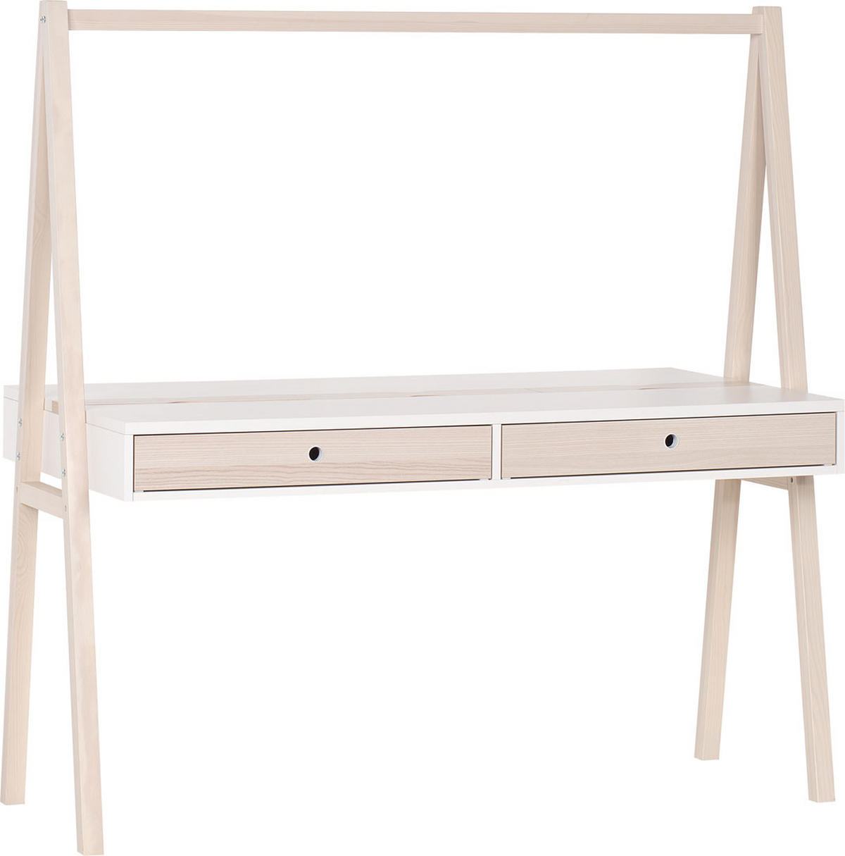 SCHREIBTISCH SPOT - Weiß, Holzwerkstoff (75/148/150cm)