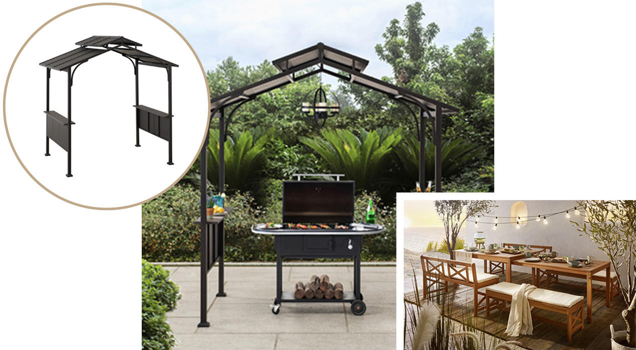 Gartenparty feiern: Loungegarnituren, Gartenmöbel & Pavillons