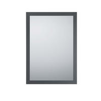 WANDSPIEGEL Kim Anthrazit - 48 x 68cm - Anthrazit, Holzwerkstoff (48/68/3cm) - Niermann