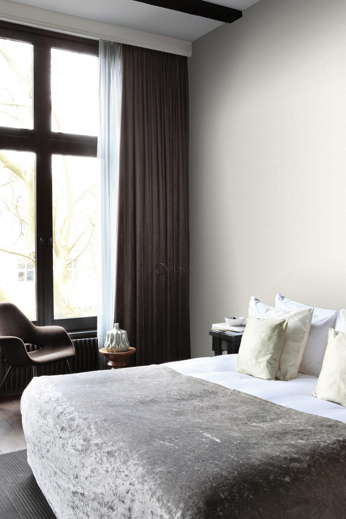 TAPETE kleine Ornamente 53 cm x 10.05 m - Weiß, Papier (53/1000cm) - Origin Wallcoverings