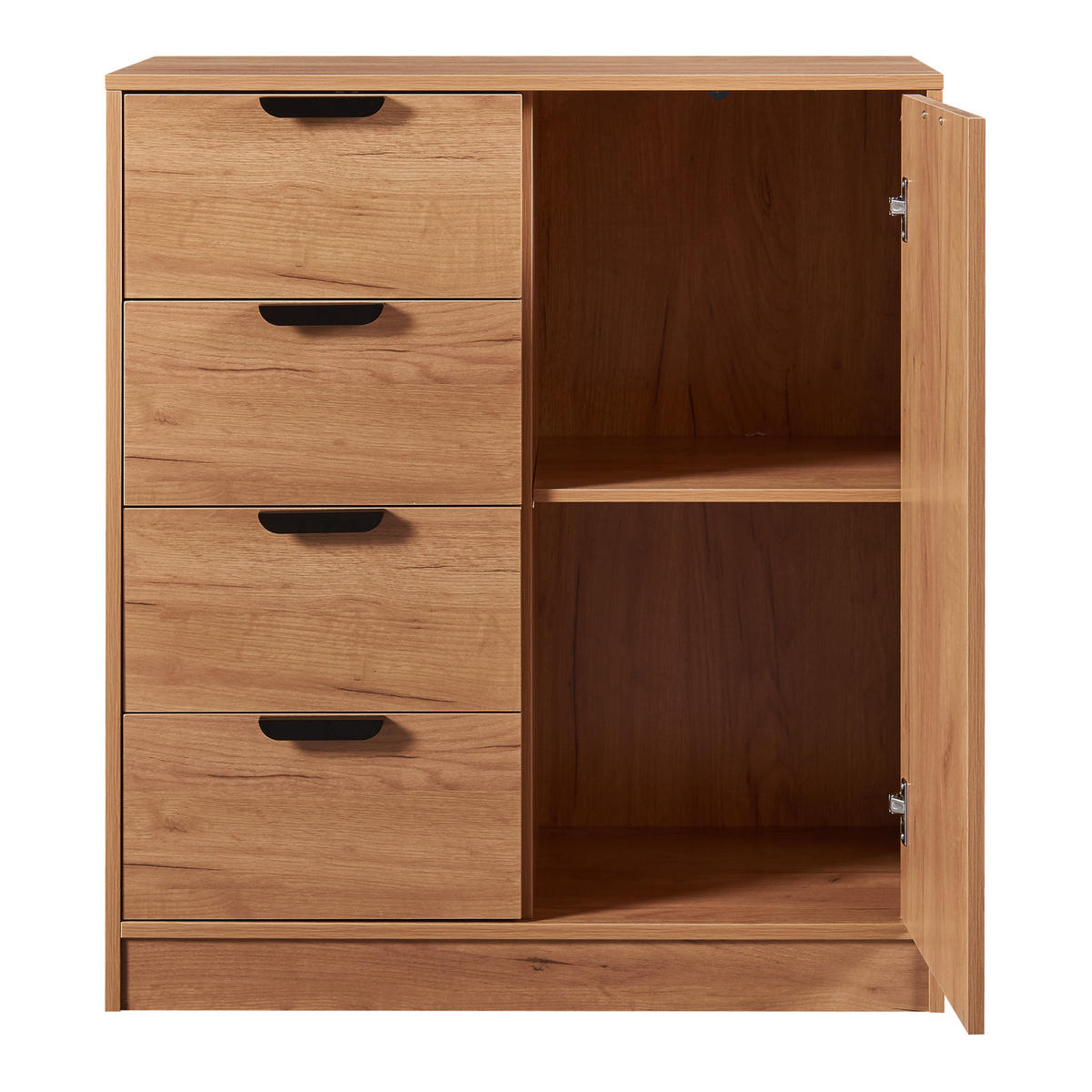 KOMMODE Varkaus - Eichefarben, Holzwerkstoff (80/90/40cm) - [en.casa]