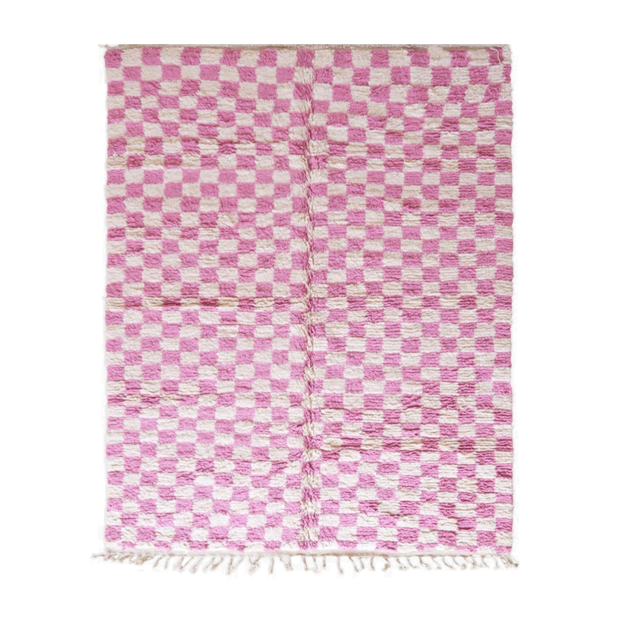 BERBERTEPPICH aus reiner Wolle 217x 292 cm - Pink, Naturmaterialien (217/292cm) - AFK Living