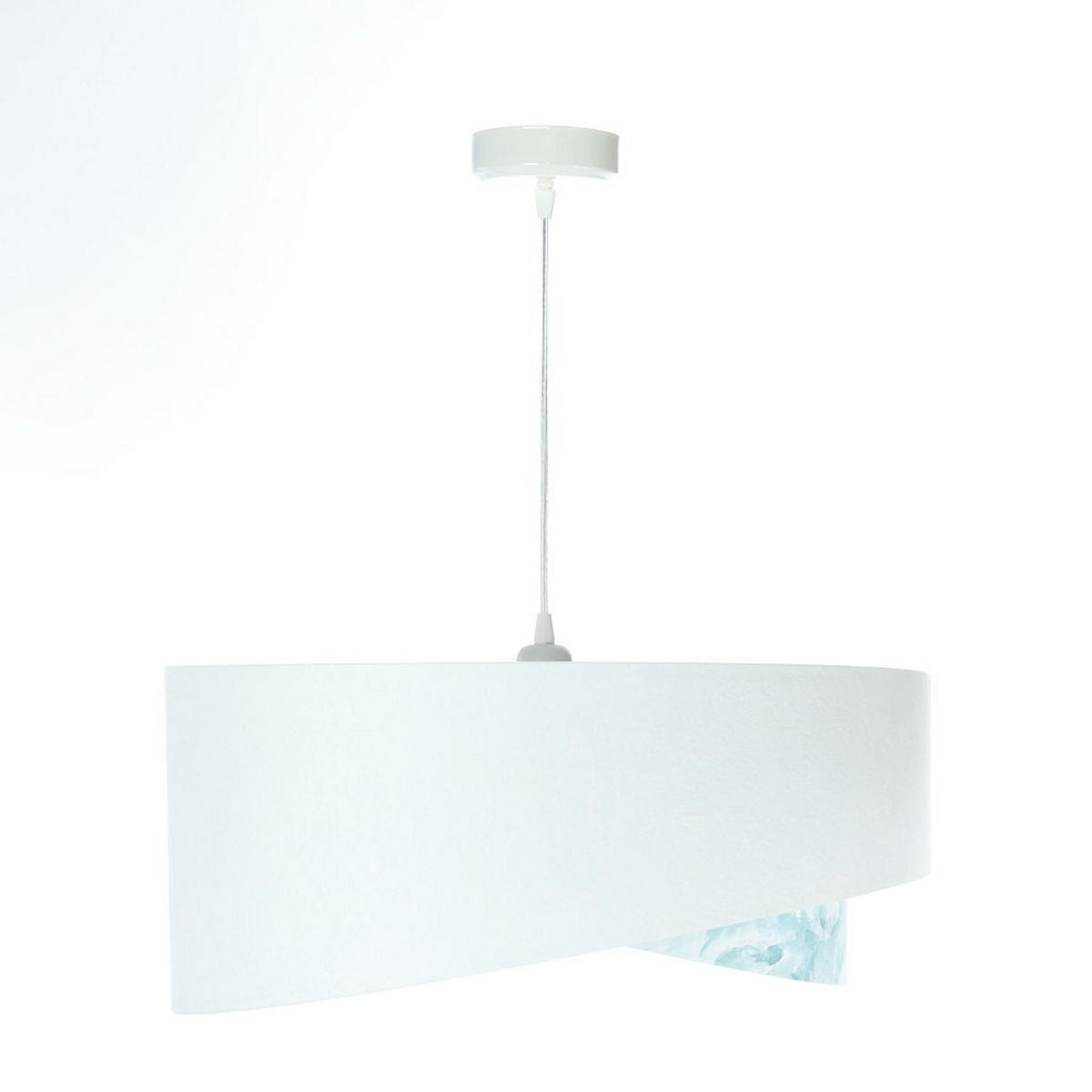 HÄNGELEUCHTE Weiß 50/23 cm - Beige, Kunststoff (50/1/23cm) - ONZENO