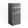MIDISCHRANK Fredd Anthrazit 36.4 x 79 cm - Anthrazit, Holzwerkstoff (36.4/79/31cm) - Vicco