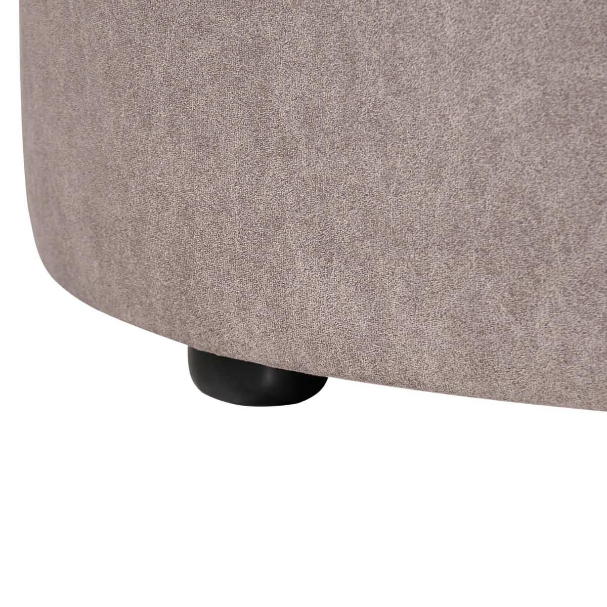 OTTOMANE Stoff Taupe Amal - Taupe, Textil (120/41/54cm) - Beliani