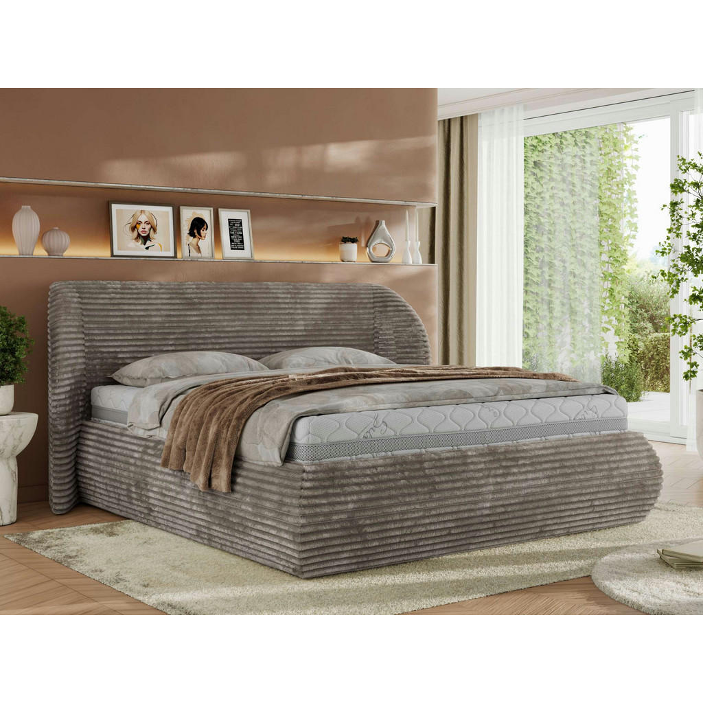 Thumbnail - MKS Polsterbett, Hellbraun, Textil, H3 + H4, 7-Zonen, Rechteckig, 180x200 cm, Oeko-Tex®, Schlafzimmer, Betten, Polsterbe...