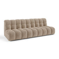 SOFA SEVEN Frottee Taupe 243cm - Taupe, Textil (243/77/98cm) - Premium Interiors