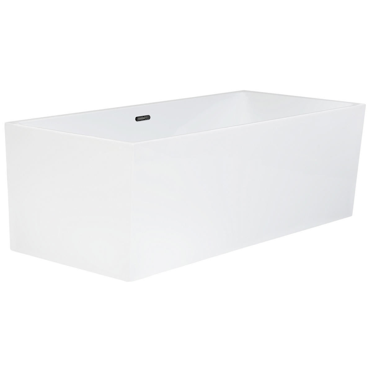 BADEWANNE FREISTEHEND 81x170x60 cm weiß Rios - Weiß, Kunststoff (81/60/170cm) - Beliani