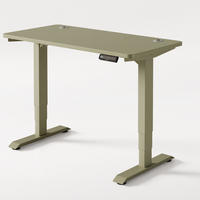 SCHREIBTISCH Elektrisch Höhenverstellbarer HomePro 120x60cm Grün/Grün mit Memory-Funktion, Anti-Kollisions Technologie - Grün, Holzwerkstoff (60/120/72cm) - Desktronic