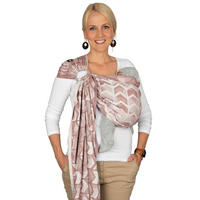 BABYTRAGETUCH Ring-Sling kbA - Rosa/Weiß, Textil (70/0.1/200cm) - Hoppediz