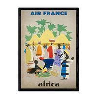 POSTER Air France Afrika A3 Rahmenlos - Klar, Papier (29.7/5/42cm) - Nacnic