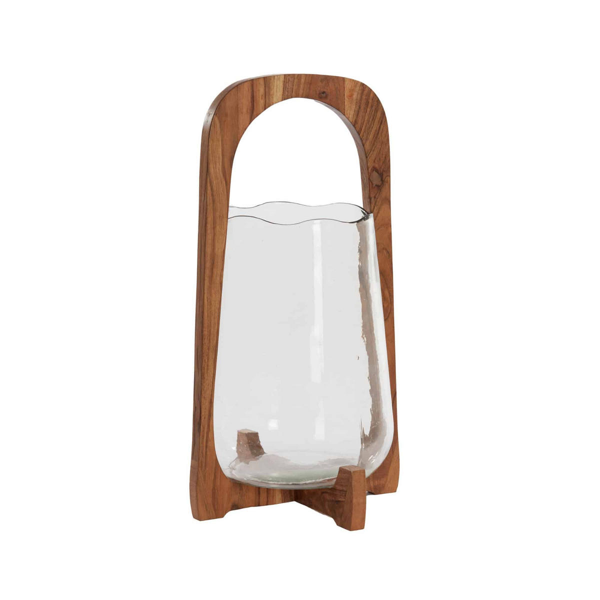 WINDLICHT Anosy Braun Ø26/48 cm - Hellbraun, Holz (26/48/26cm) - Light & Living