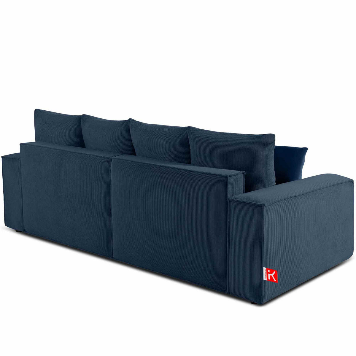 SCHLAFSOFA NAPI III 3-sitzer mit Kissen,Blau - Blau, Holz/Textil (244/89/101cm) - KONSIMO®