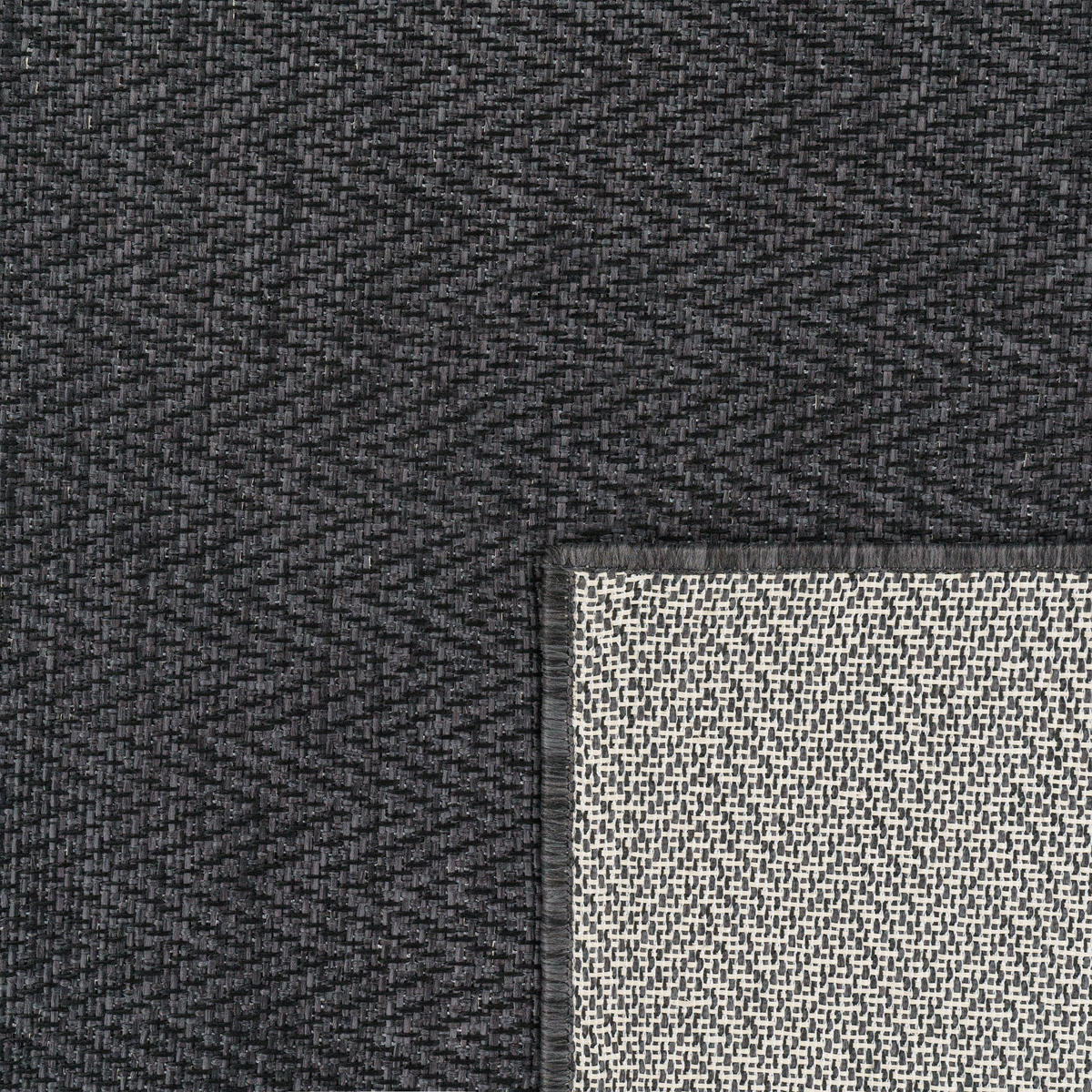 OUTDOORTEPPICH 160/220 cm Luca 421 - Anthrazit, Textil (160/220cm) - Paco Home