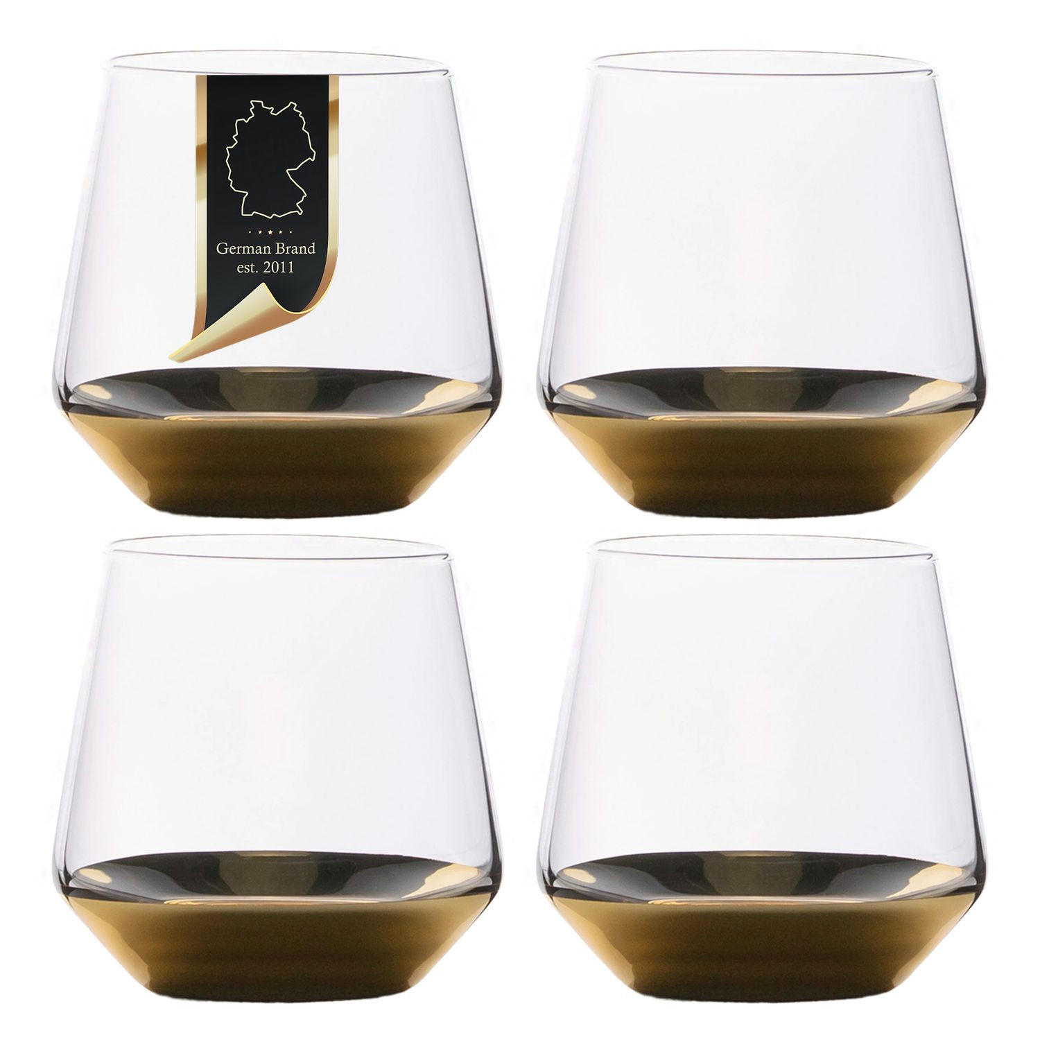 WASSERGLAS SET 350 ml (4-tlg) - Transparent, Glas (0.35L) - Intirilife