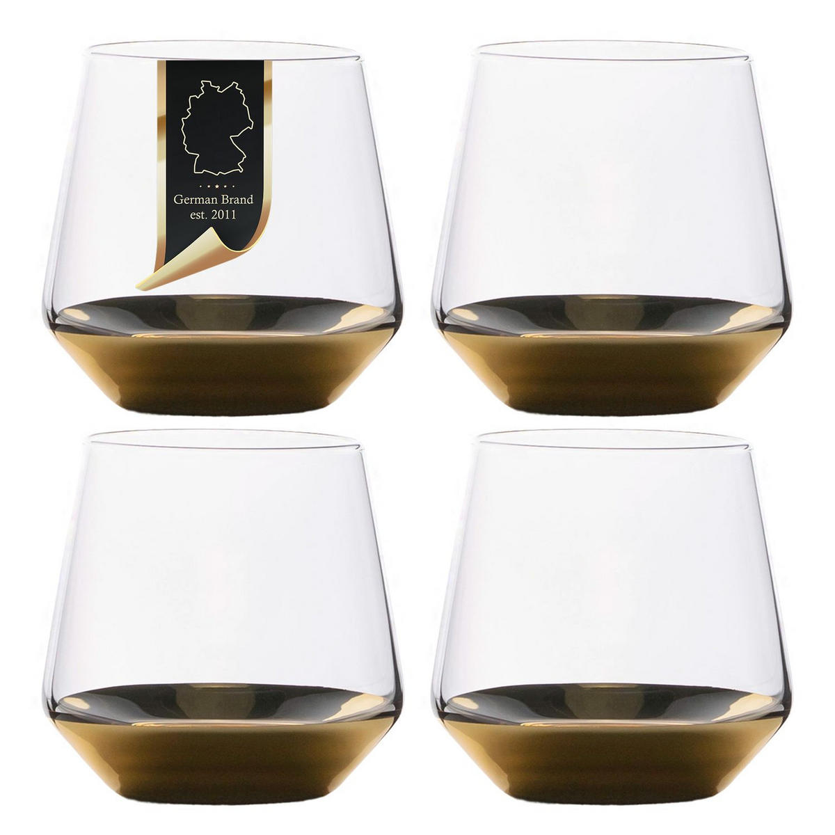 WASSERGLAS SET 350 ml (4-tlg) - Transparent, Glas (0.35L) - Intirilife