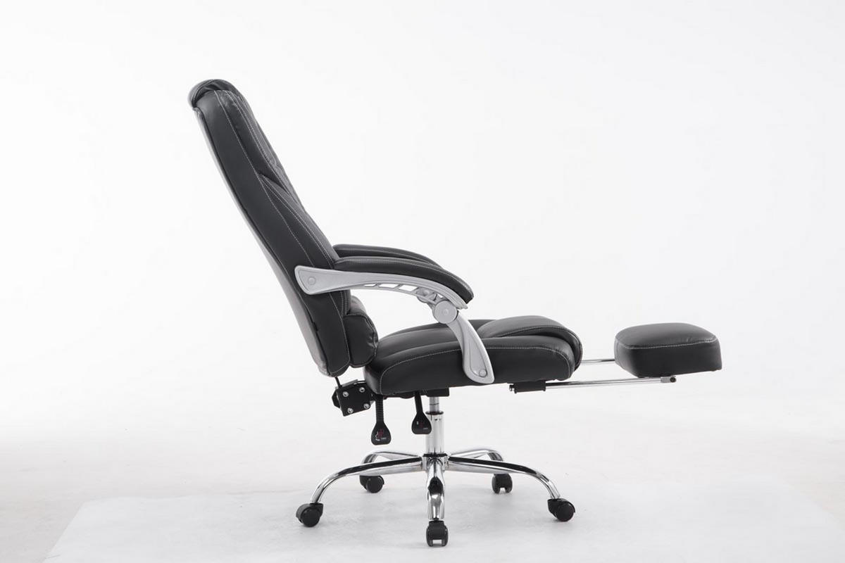 BÜROSTUHL Pacira, Kunstleder Schwarz - Schwarz, Textil/Metall (68/127/64cm) - TPFLiving