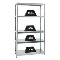 SCHWERLASTREGAL Steel Eagle 180x100x40 cm Fachlast 130 kg Verzinkt - Silberfarben, Metall (100/180/40cm) - PROREGAL