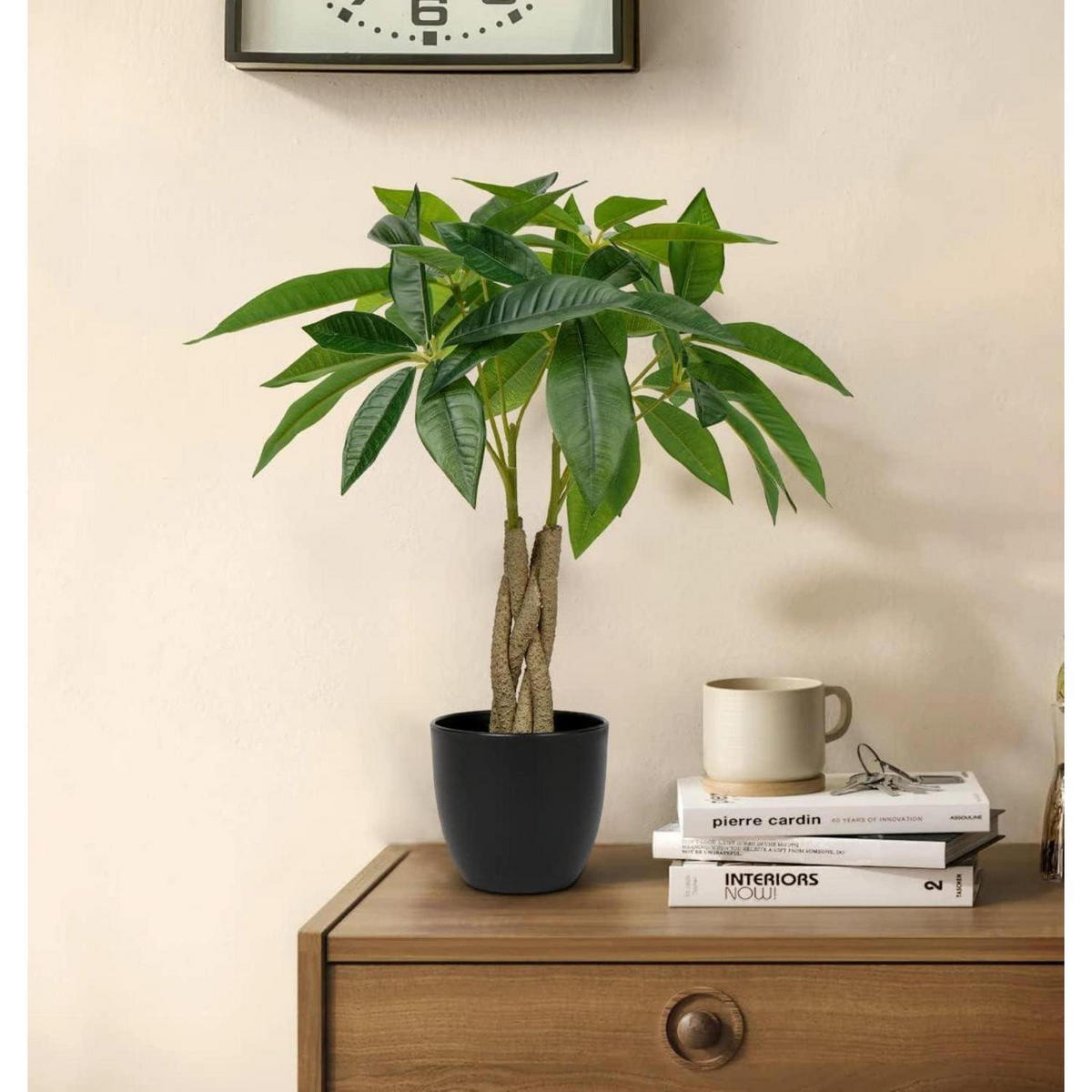 KUNSTPFLANZE Pachira Aquatica 45 cm - Multicolor, Kunststoff (43cm)