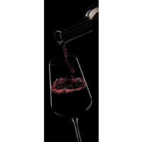 GLASBILD 30x80 cm Küche Wein modern - Rot, Glas (30/80cm)