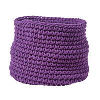 AUFBEWAHRUNGSKORB Baumwolle 42/37 cm - Lila, Textil (42/42/37cm) - Homescapes