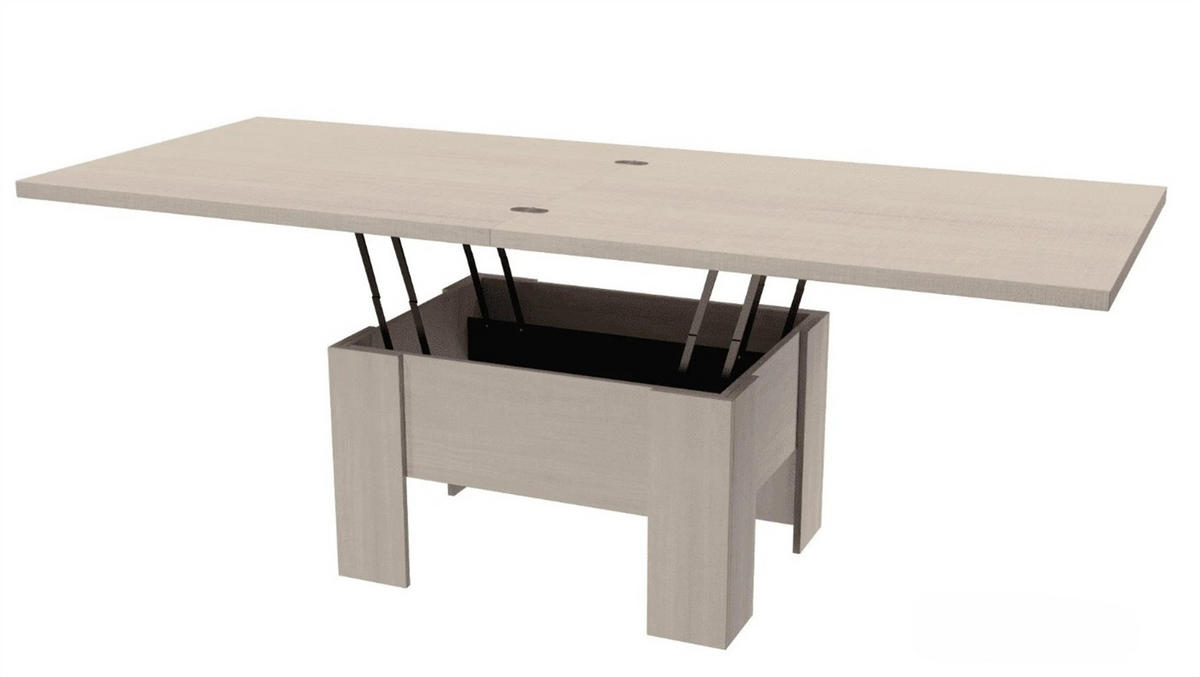 ESSTISCH ROKAR Ausziehbar 100 - 200 / 80 x 78 cm - Eichefarben/Eiche San Remo, Holz (100/80/78cm) - MASSENO