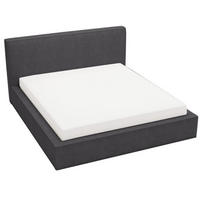 POLSTERBETT Monaco 140x200 Graphit - Dunkelgrau, Textil (140/200cm) - Graingold