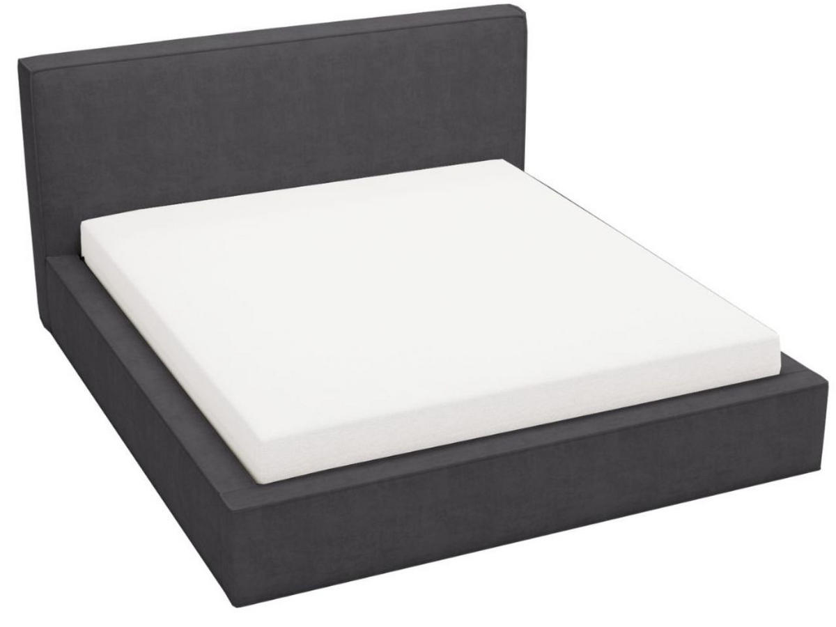 POLSTERBETT Monaco 140x200 Graphit - Dunkelgrau, Textil (140/200cm) - Graingold