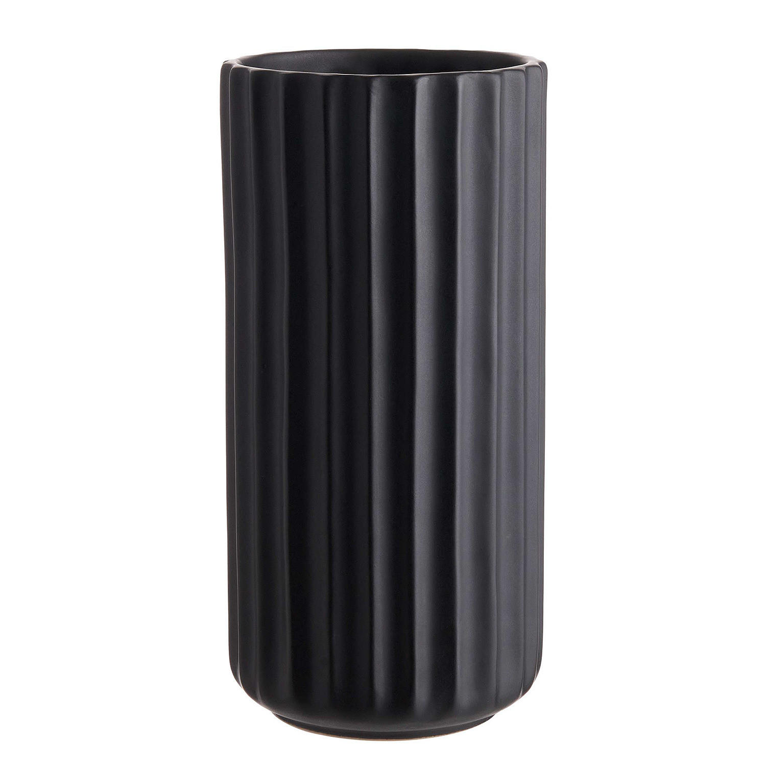 VASE Liv - Schwarz, Keramik (23cm) - BUTLERS