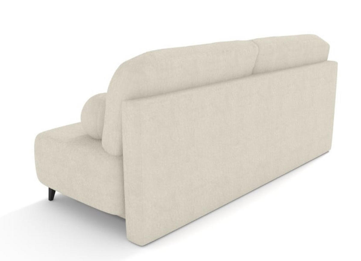 SITZSOFA Ecru MIO Mit Schlaffunktion Boucle - Ecru, Textil (198/90/86cm) - Sepro Meble