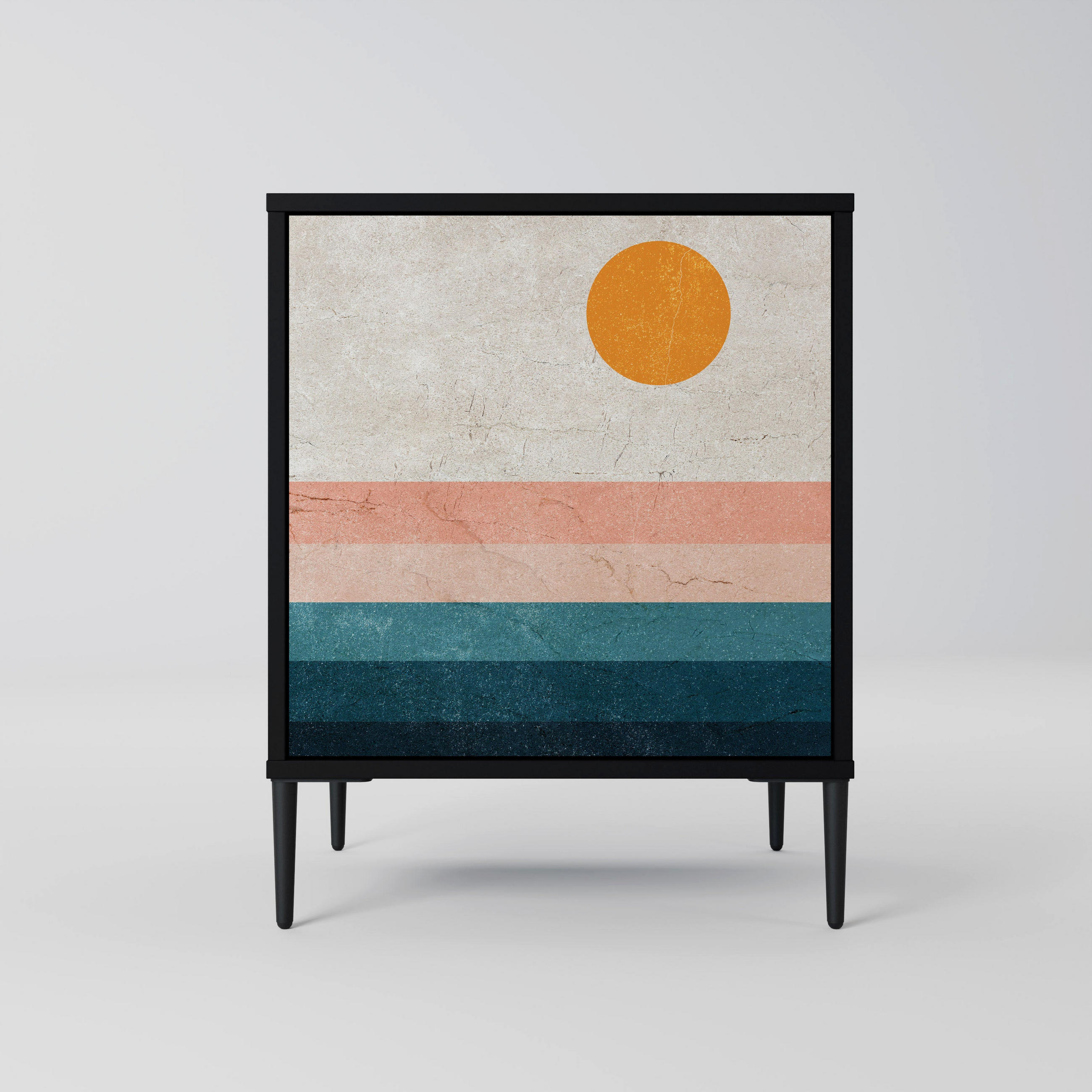 SpaceRebels Sideboard Schwarz 57.5x72.5x42 cm