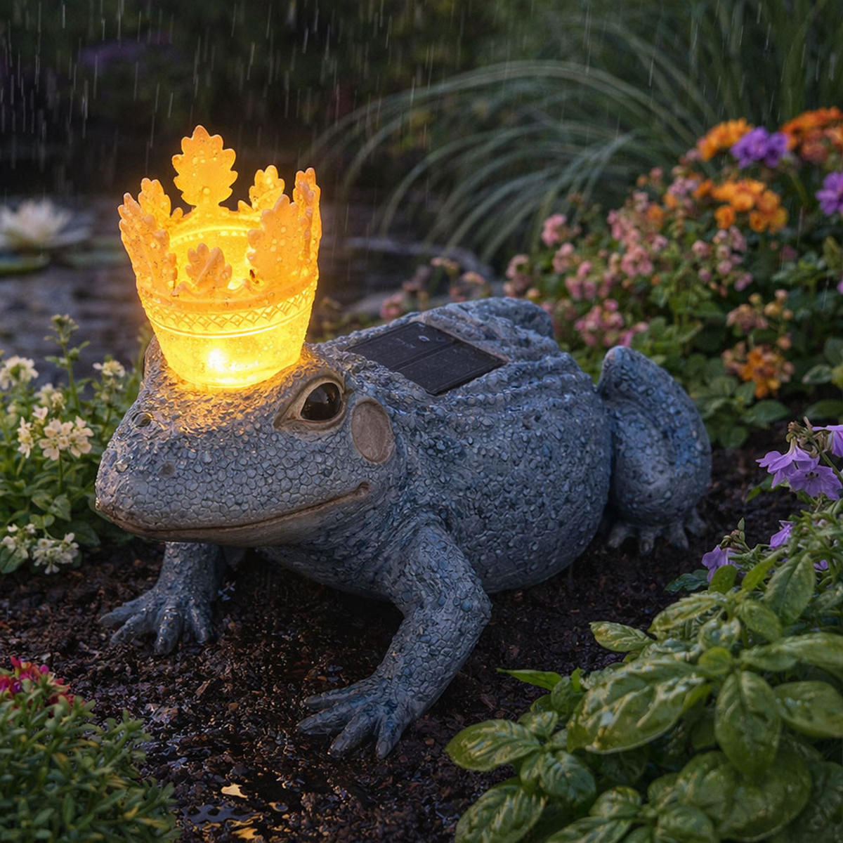 LED AUSSENLEUCHTE Steinoptik Grau 2er Set - Grau, Kunststoff (13.5/11.5/19.5cm) - Globo Lighting