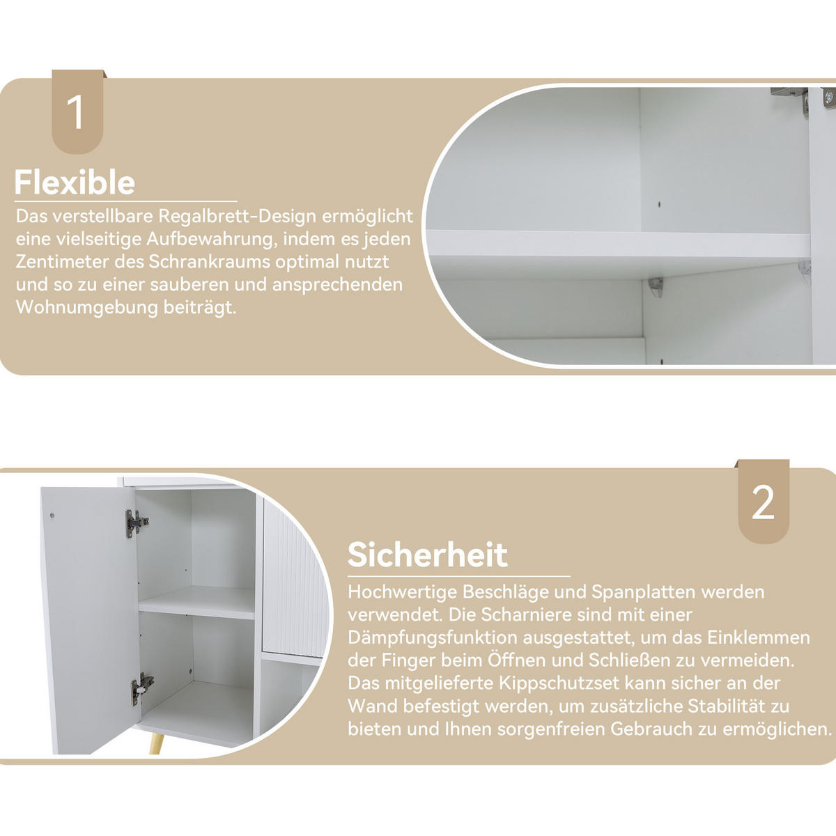 SCHUHSCHRANK 130/37/100 cm weiß aus Spanplatte mit 2 Schubladen - Weiß, Holzwerkstoff (130/100/37cm) - OKWISH