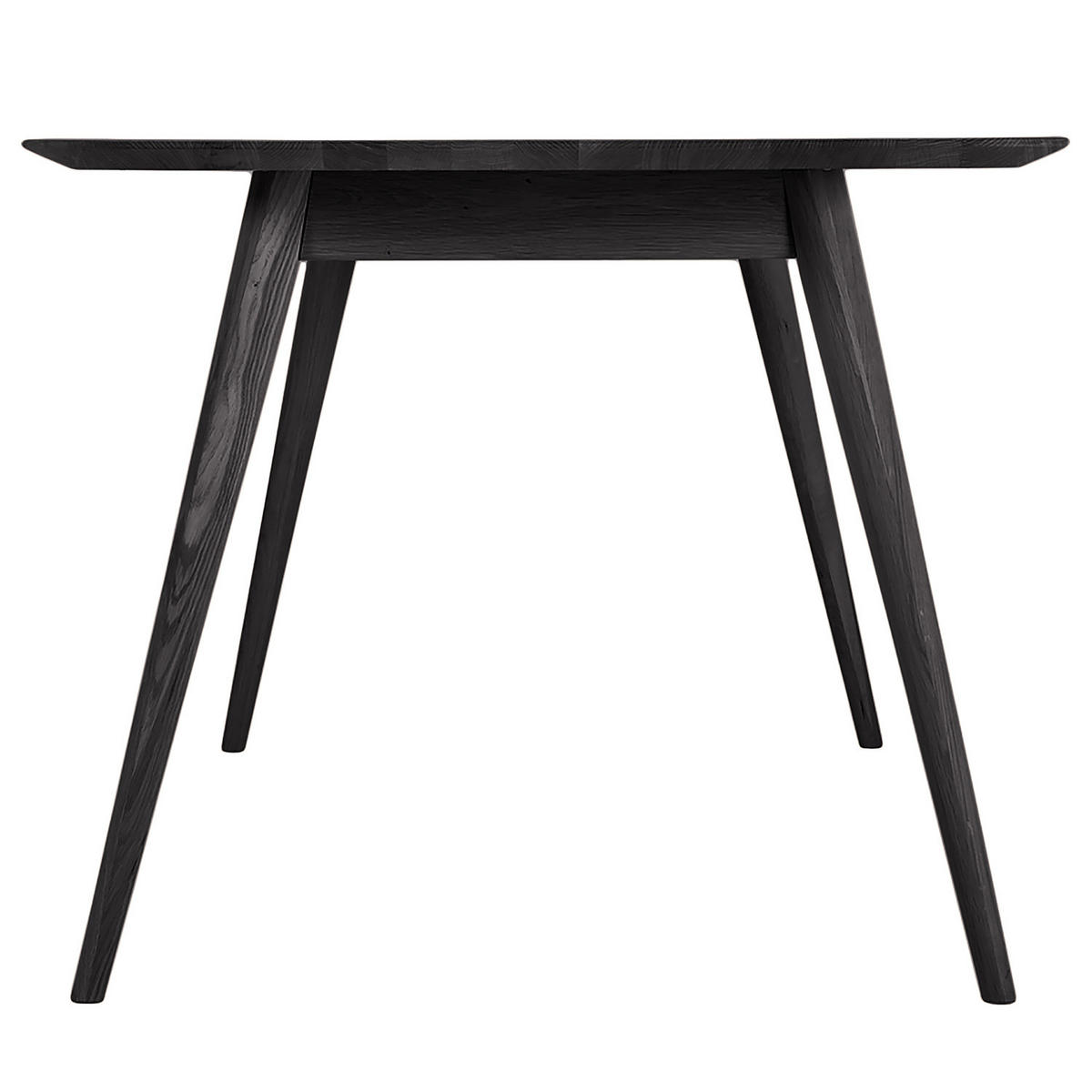MASSIVER ESSTISCH - Massivholz - Eschefarben, Holz (90/220/75cm) - home24
