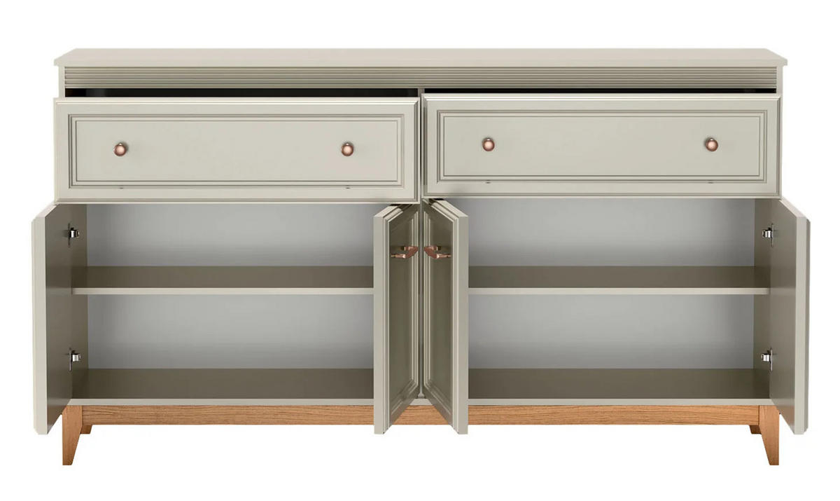 KOMMODE WINDSOR W-2 - Kaschmir, Holzwerkstoff (179/100/41cm) - Meblini