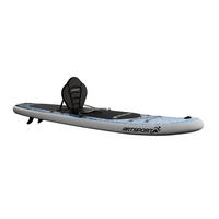 STAND UP Paddle Board Deep Ocean aufblasbar mit Kajak-Set - Blau, Kunststoff (320/77/15cm) - Artsport