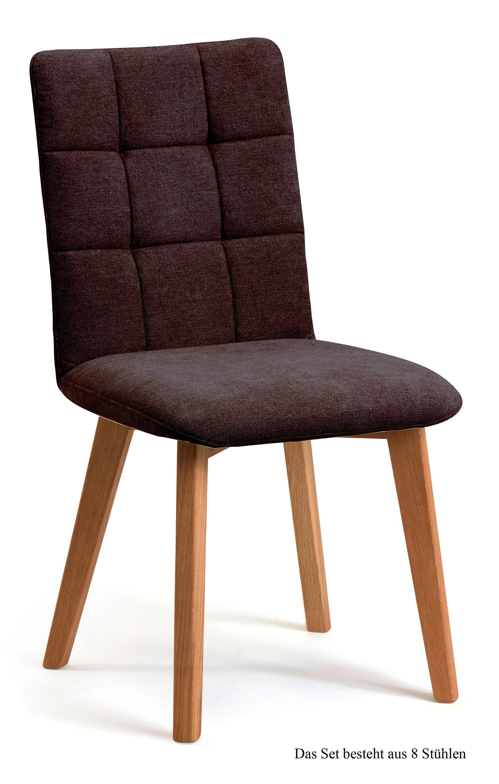 ESSZIMMERSTUHL (8er-Set) Dareen 47x91x60 Eiche geölt/Espresso - Eichefarben/Dunkelbraun, Kunststoff (60/91/47cm) - 58aufmkessel
