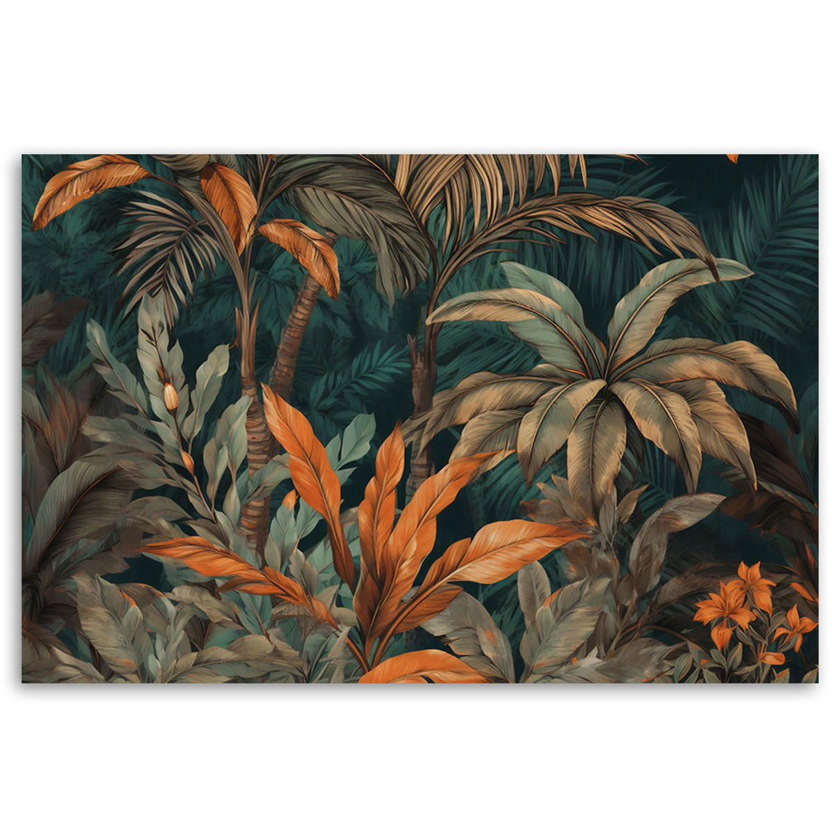 KUNSTDRUCK Grün 90/60 cm - Grün, Textil (90/60cm) - KUNSTLOFT