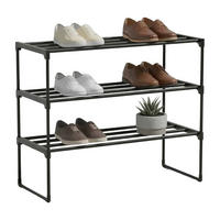 BOTNÍK - černá, kov/plast (68/55/30cm) - Relaxdays