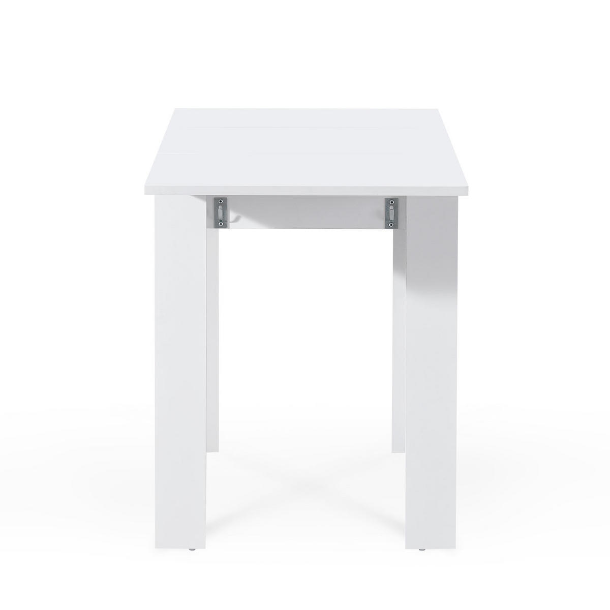 ESSTISCH LIVIUS 80-120/60/74 cm - Weiß, Holzwerkstoff (80/60/74cm) - B&D Home