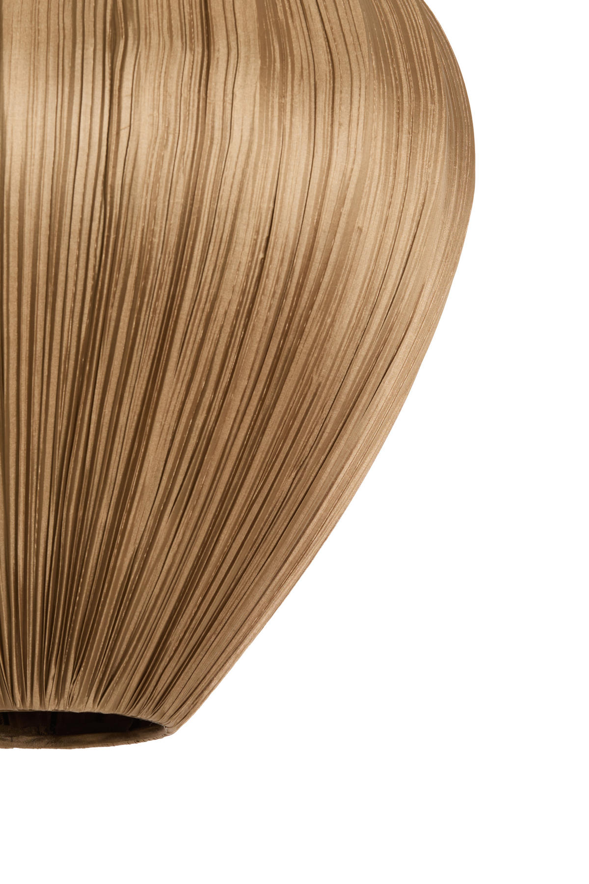 HANGELEUCHTE Verita Bronze 47/47/55 cm - Messingfarben, Textil (47/47/55cm) - Light & Living