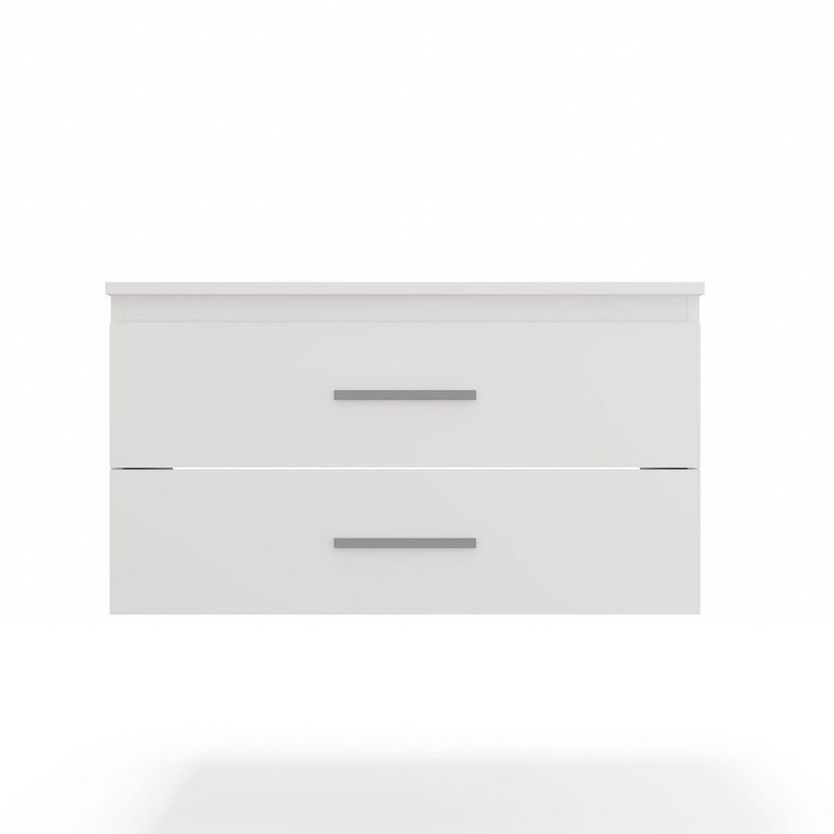 SKŘÍŇKA POD UMYVADLO bílá 80/45/50 - bílá, kompozitní dřevo (80/45/50cm) - RAUMHIRSCH FURNITURE