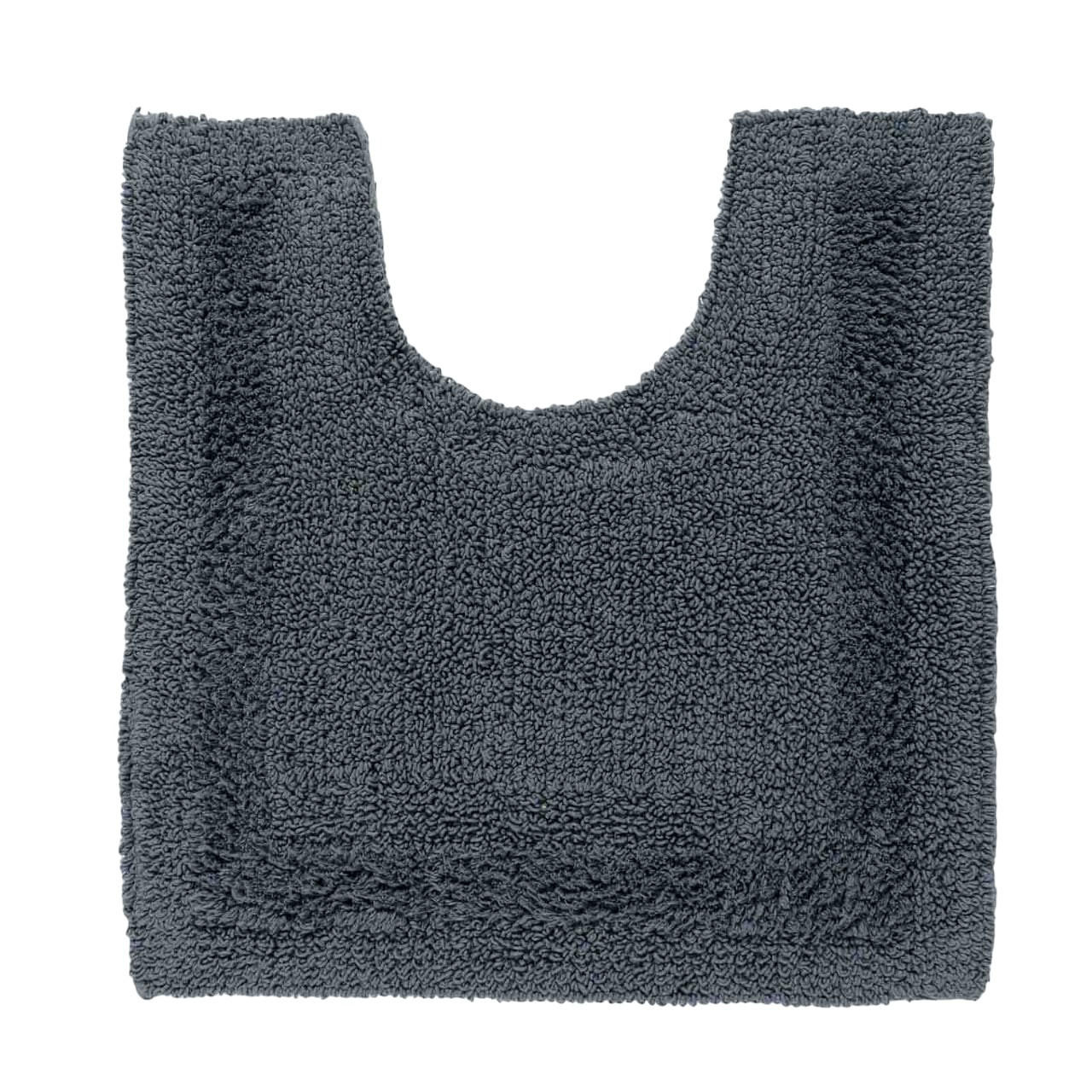 WC-VORLEGER 50/55 cm, 100% Baumwolle, wendbar - Grau, Textil (50/55cm) - Homescapes