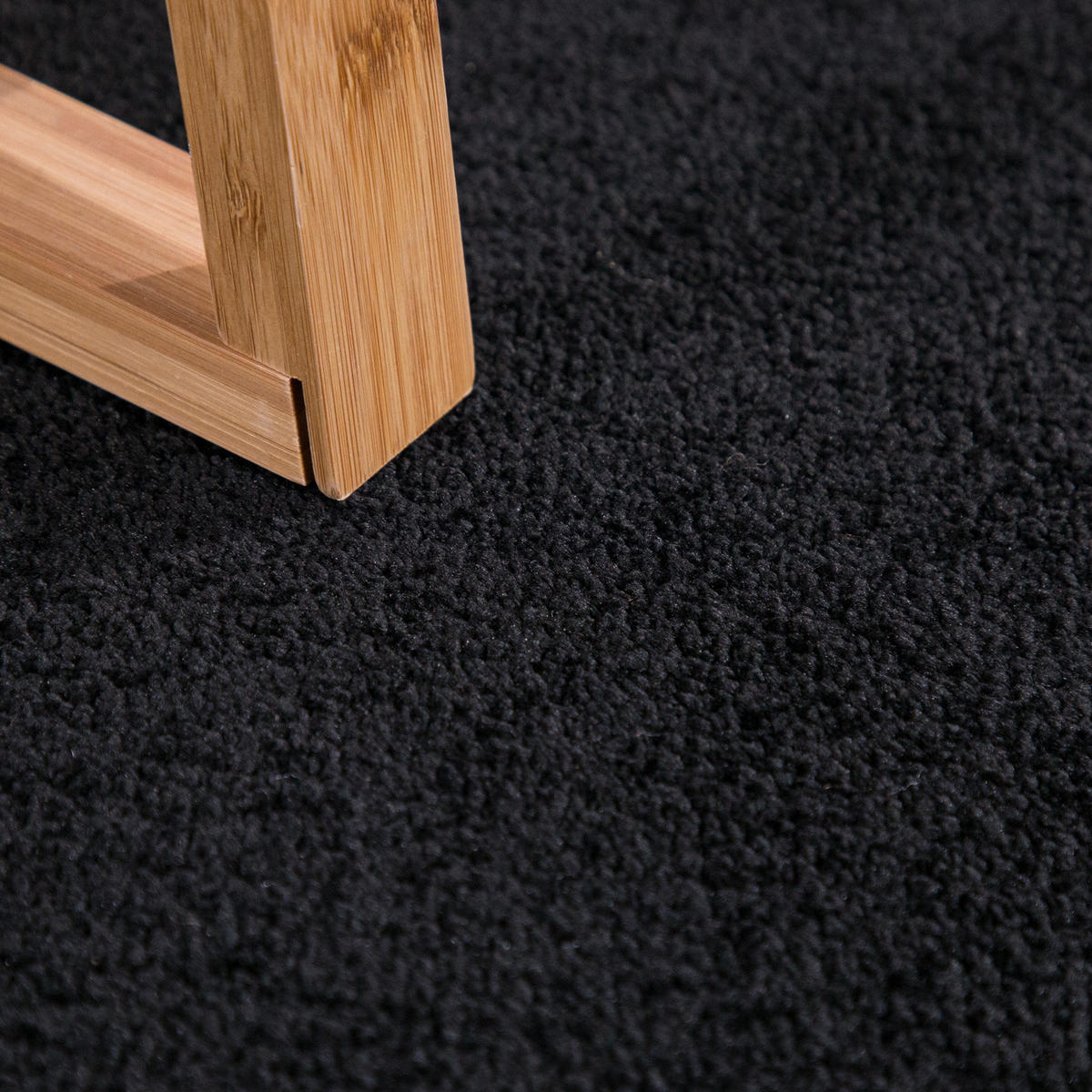 KURZFLORTEPPICH 160/160 cm Porto 890 - Schwarz, Textil (160/160cm) - Paco Home