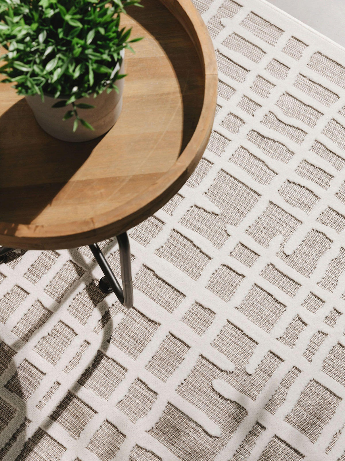 OUTDOORTEPPICH Flora Beige 200x300 cm - Creme, Kunststoff (200/300cm) - benuta
