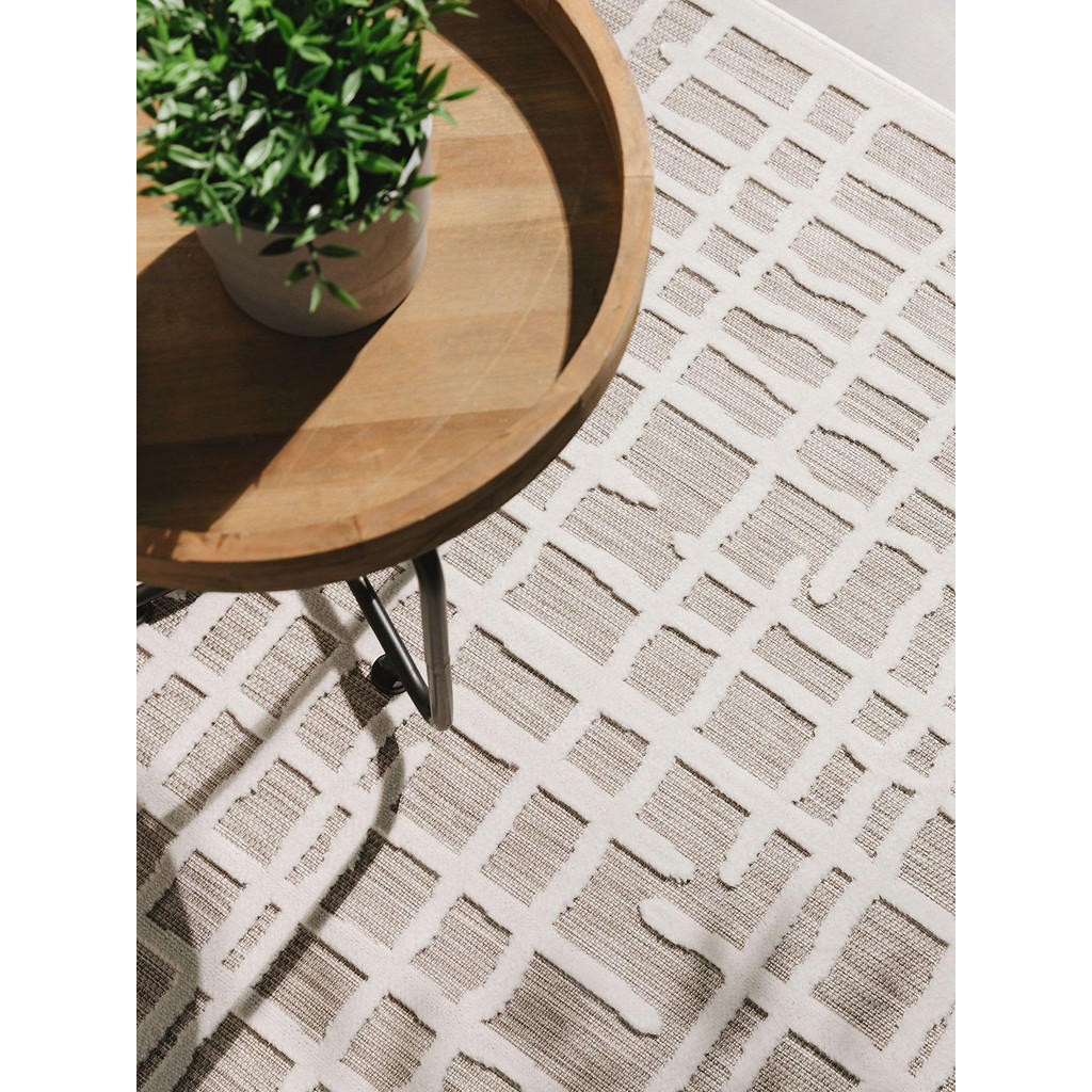 Thumbnail - benuta Outdoorteppich, Creme, Kunststoff, Floral, Rechteckig, 80x150 cm, wasserabweisend, Teppiche & Böden, Teppiche, Ou...