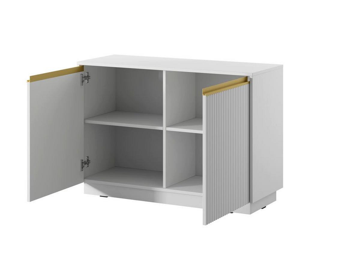 KOMMODE – 104 cm – Royal – Weiß - Weiß, Holzwerkstoff (103.5/71.4/39cm) - hi-markt