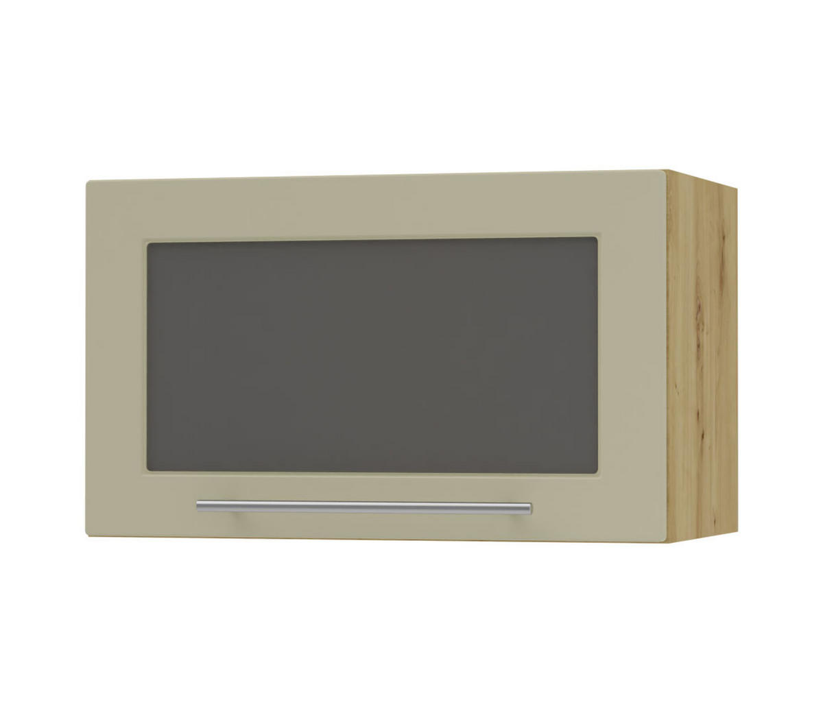 KLAPPHÄNGESCHRANK Kvantum W4BS/60 Vanille Matt / Eiche Artisan Matt 60 / 32,5 / 36cm - Creme/Eiche Artisan, Holz/Holzwerkstoff (60/36/32.5cm) - Feldmann-Wohnen