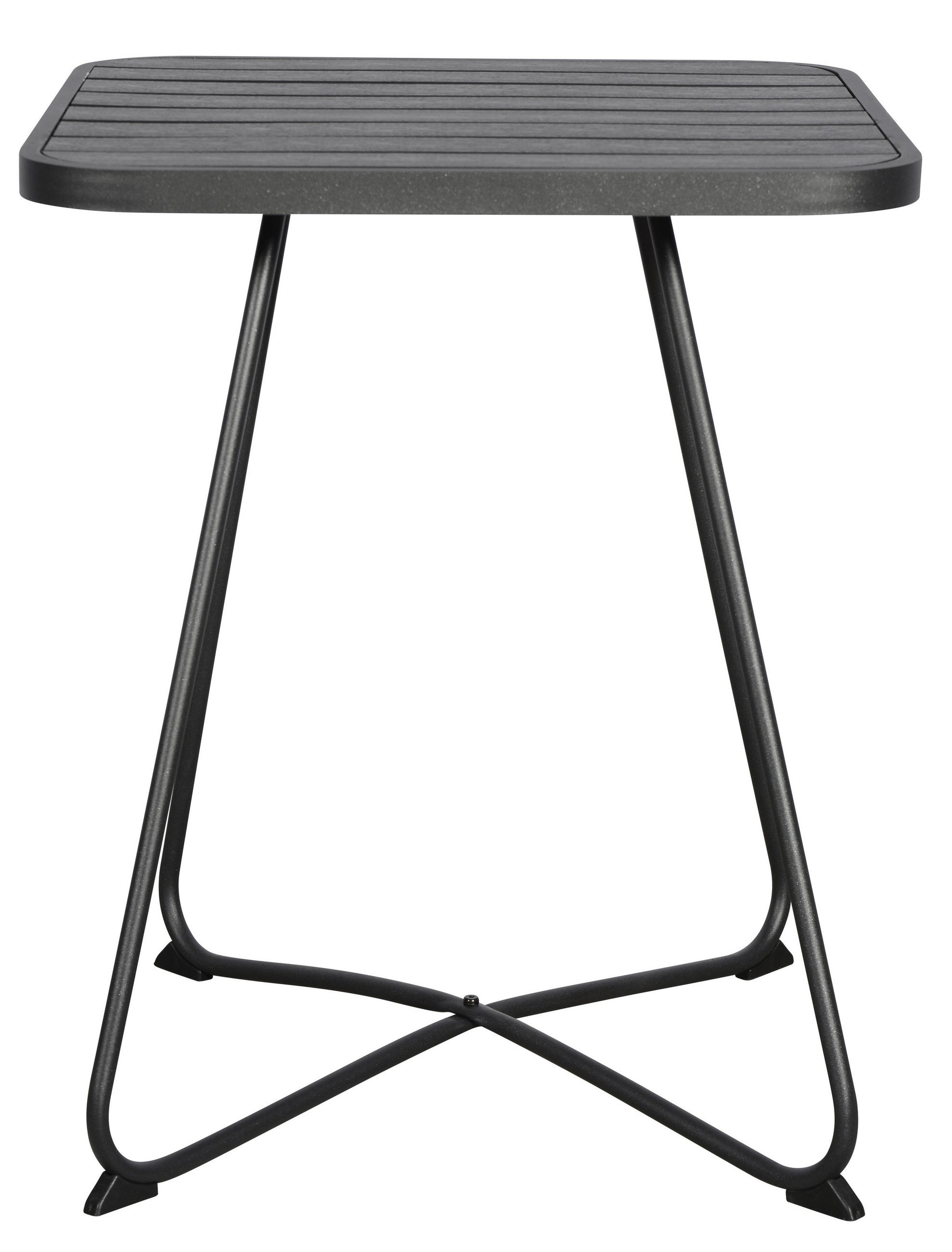 CAFÉTISCH, Annie, Schwarz, HDPE, 58 x 58 x 70 cm - Schwarz, Kunststoff (58/58/70cm) - ebuy24